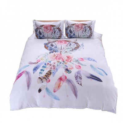 custom design dreamcatcher bed sheets 3d digital print bedding 100% cotton duvet cover set