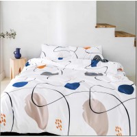 Factory direct sale low price bedsheets duvet cover sets printed custom size 100% cotton bed sheets