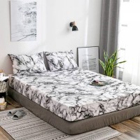 Wholesale Marble Bed Sheet Bedding Sets,Marble Printing Bedsheets Bedding Sets,Us Uk Size Bedding Set Bed Sheet