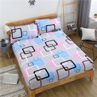 Wholesale High Quality Patterned Printing 100% Polyester Microfiber Fabric Bed Spread Fitted Bed Sheet Mattress Cover Set