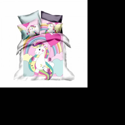 Wholesale Custom Unicorn Bedding Set Kids Cotton Bedlinen Duvet Cover 3d Home Wholesale Bed Cover Bed Sheet Cover